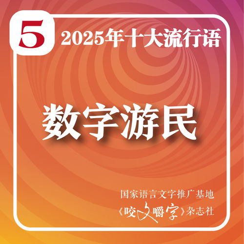 2025年度十大流行语发布 '韧性'荣登榜首，'苏超'与'赛博对账'彰显数字文化创意新貌
